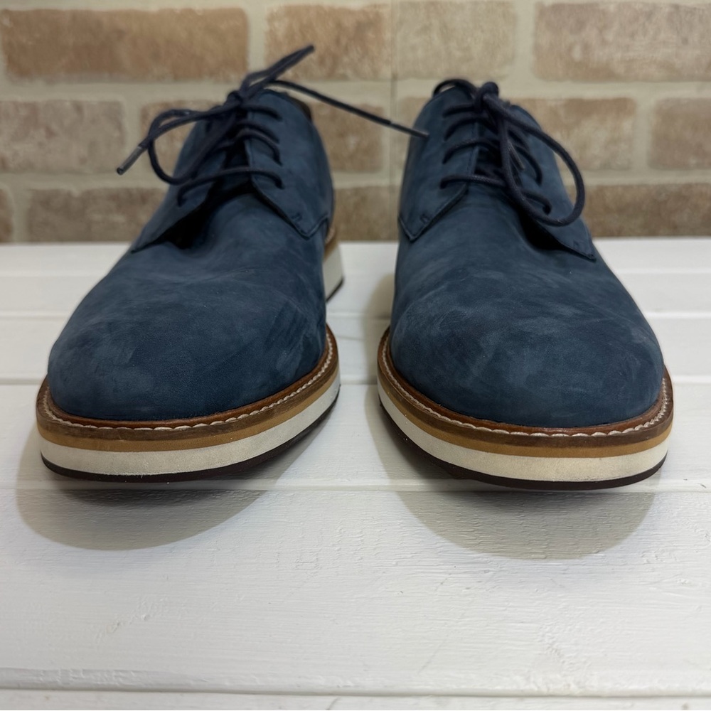 Cole Haan Men’s Size 10.5 Blue Nubuck Oxford Dress Shoes Casual Comfort Lace-Up - Picture 3 of 11